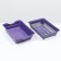 Deep toilet with a mesh of 36 x 25 x 9 cm, purple