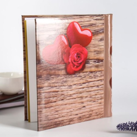 Photo album 10 magnetic sheets "hearts" 23x28cm-1