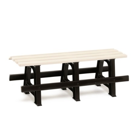 Bench Plastic alternative for a summer house 1.2x0.4x0.42 m, without a back, load up to 212 kg-9