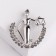 Femida Brooch Goddess of Justice, 4.5 cm, silver color