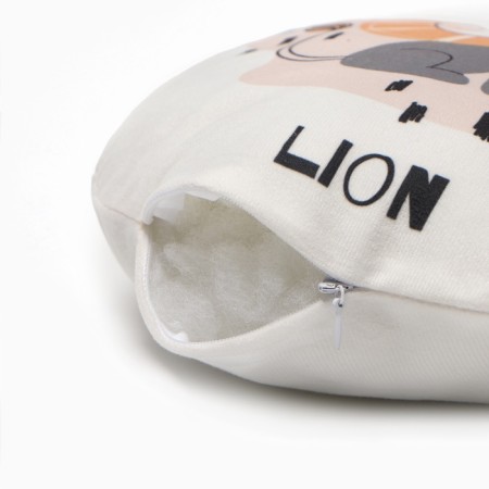 Decorative Ethel Pillow "Lion" d 30 cm, velor 100% p/e-2