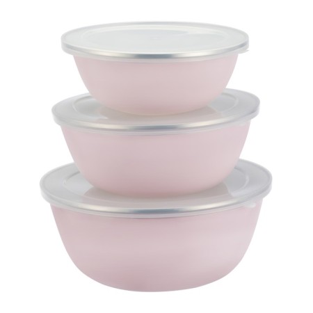 Set of bowls Regent Inox Smalto, 3 pcs, pink color