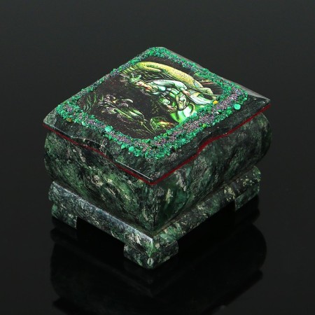 Casket "Mistress of the Copper Mountain" 10x8x7.5 cm, coil