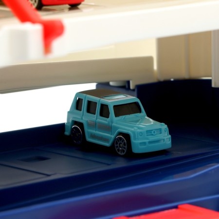 Parking "City", with an elevator, 3 levels, 4 cars, light and sound effects-7