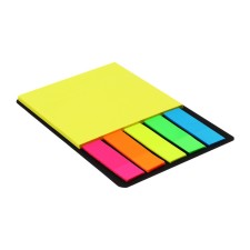 Set of block-filling with a sticky edge plastic 20l*5 colors fluoro, 45*12mm, block 30l, 76*76 mm 1053067