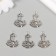 Decor Metal for creativity "Anchor - Sea Fleet" 2x2.5 cm