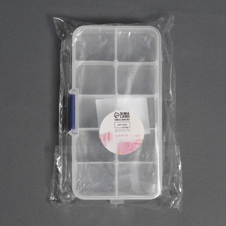 Organizer for decor, with removable cells, with a suspension, 10 departments, 13 × 6.6 × 2.2 cm-7