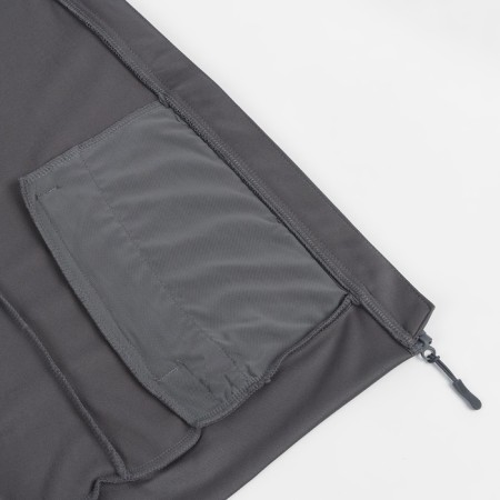Longslit female Resport, on a zipper, p. 46, the color is gray, basic, with a long sleeve-7