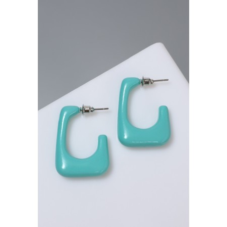 Acryl Earrings "Trend" frame, sea color-2