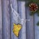 Christmas tree decoration "Girl - Angel" 8x11 cm gold