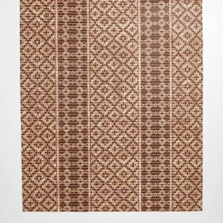 Bathroom mat “Squares”, width 65 cm, roll 15 m, brown color-1