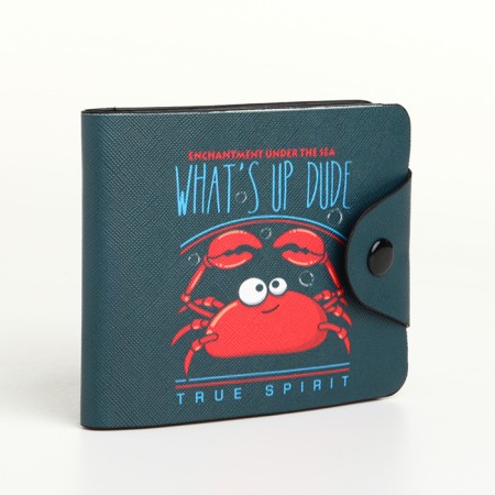 Wallet on the button, the color is black