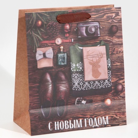 Craft vertical “Holiday for him”, Ml 23 x 27 x 11.5 cm, New Year-3