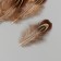 Decorative pheasant feather "Rice. Brown" set 20 pcs h = 5-7 cm