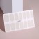 Manicure films, 14 pcs, with sparkles, white color