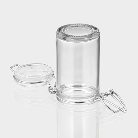 Glass jar for spices with a boiler castle of the Optima, 80 ml, 4.3 × 8.2 cm-4