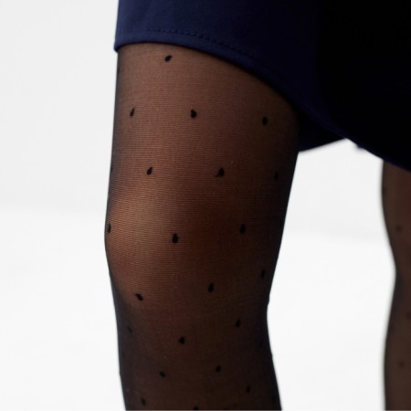 Tentiner tights "small peas", black color, height 158-164 cm-6