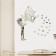 Interior stickers "Flea", mirror, decor on the wall, panel 32 x 15 cm