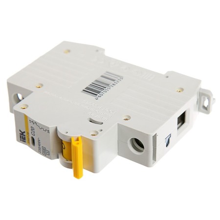 Circuit breaker automatic IEK, VA47-29, 1P, 20 A, 4.5 KA, characteristic C, MVA20-1-020-C 374253-2