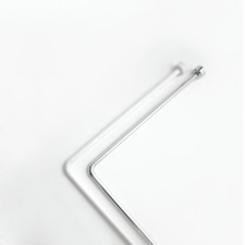 Corner bar for curtains in the bathroom Bacchetta, 80 x 170, chrome