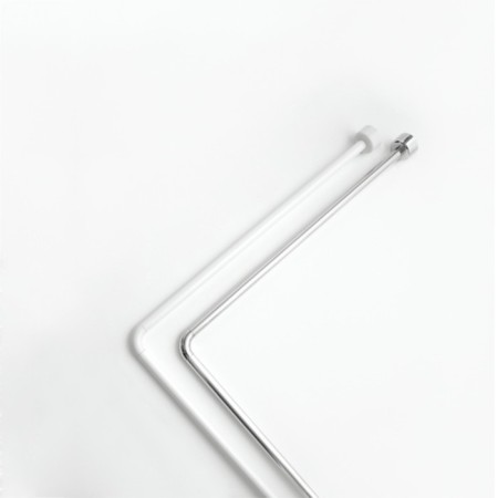 Corner bar for curtains in the bathroom Bacchetta, 80 x 170, chrome
