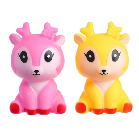 A set of rubber toys for the bathtub "deer", 2 pcs, color mix, crush me-6