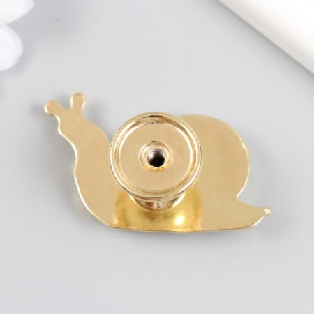 Pen for the casket metal "Snail" gold 2.8x5.2 cm-2