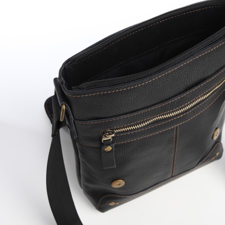 Male bag, xl zolo, black color-4