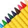 Pencils wax 12 colors, in a cardboard box