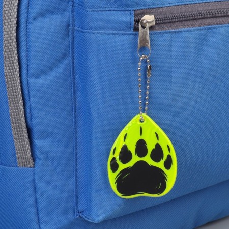The reflective element "Bear trace", bilateral, 4.9 × 6.1 cm, color mix-1