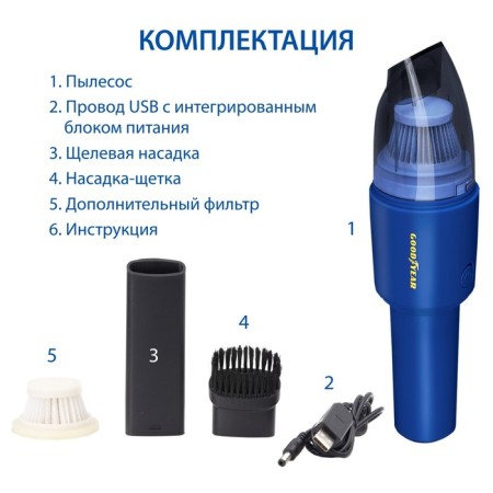Hoodyear Gy-VC-03 Victorous vacuum cleaner, 2 nozzles, spare filter, 8.4 b-3