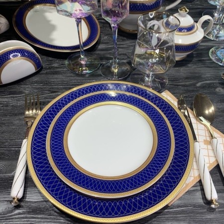 Set of plates Lenardi "sapphire", d = 20 cm, 6 pcs