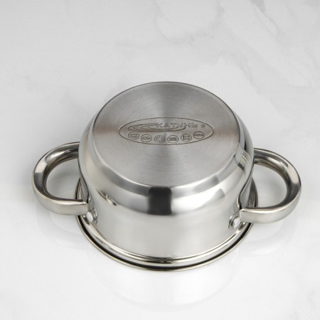 Gretta pan, 1 l, d = 14 cm, metal cover, induction bottom-3