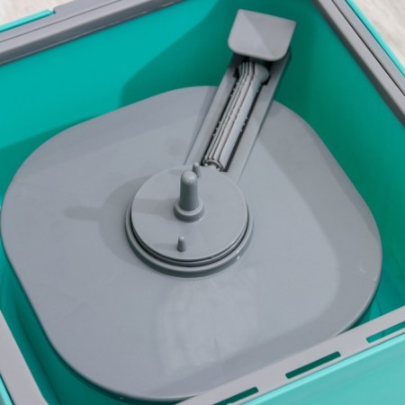 Mop with spin and bucket, microfiber nozzle, compact-8