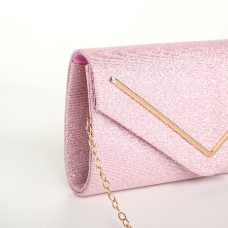 Female bag on a magnet, pink color-4