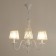 Suspended chandelier Citilux "Rowena" CL427130, 65x65x65 cm, 3x60W, E14, white color