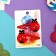 Invisibility for hair "Abel" (set 2 pcs) of God's cow, 5 cm, red