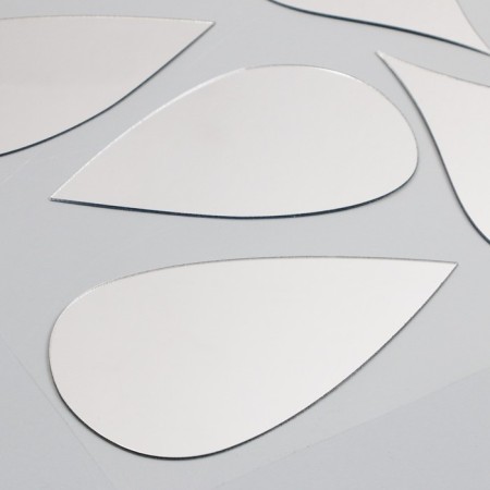Interior mirror sticker "droplets" 38x31 cm-2
