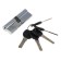 Allyur cylinder mechanism HD F 90-5K CP, with a perfok, color chromium