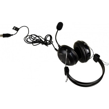 Headphones with A4Tech HU-35 Microphone Black 2M False USB headline-1