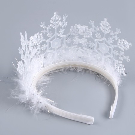 Crown "Snowflake", with fluff-3