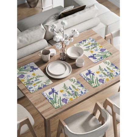 A set of napkins for setting the table “Summer Paints”, rectangular, rounded edges, size 30x46 cm, 4 pcs
