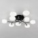 Ceiling chandelier Citilux "Florida" CL148195, 92x92x14.5 cm, 9x60W, E14, Black Color Black