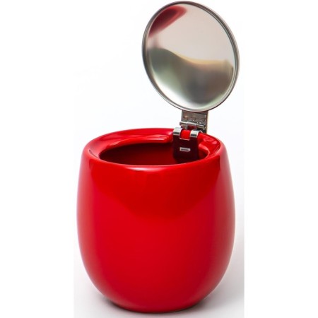 Sugar with Elrington lid “Felicita, Glaze”, 250 ml, red color-1