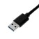 Adapter for SATA, connecting hard drives to USB 3.0, black
