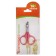 Scissors-codlons with rubberized handles, 8 x 5 x 0.3 cm, economy, mix of flowers
