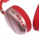 AKZ MAX10 headphones, wireless, full -size, microphone, backlight, red