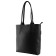Bag women, genuine leather, black 31x8x33 cm