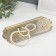 Interior polystone stand “Illusion. Flower” gold with a patina 28.5x11x1 cm