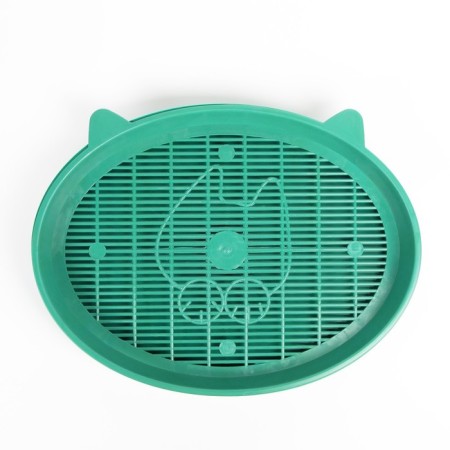 Toilet with a mesh "Kisa", 37 x 27 x 4 cm, green-2
